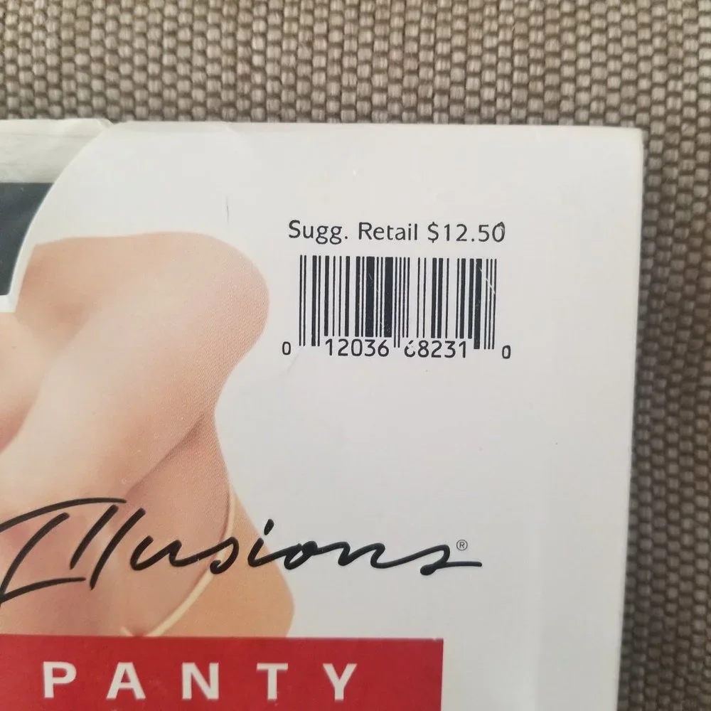 Hanes Smooth Illusions Girdle Pantyhose Jet Black Style 00Q76 Womens Size B
